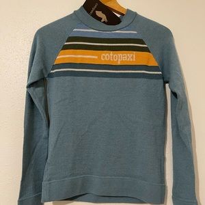 Cotopaxi Striped Front Libre Mid Sweater Wild Plains Multi Xtra Small NWT New!!